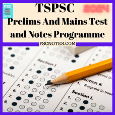 Tspsc Prelims and Mains Tests Series and Notes Program